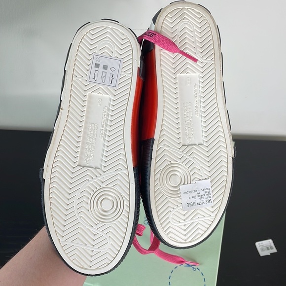 Off White Snakeskin Sneakers - Picture 7 of 8
